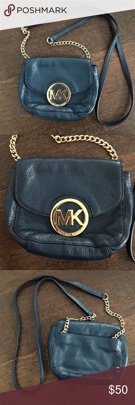 michael kors light blue crossbody|Michael Kors navy blue crossbody.